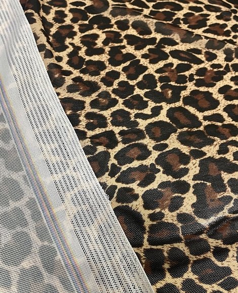 Сетка принт лео корич\шоколад