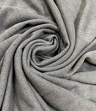 Трикотаж рубчик меланж серо\голубой